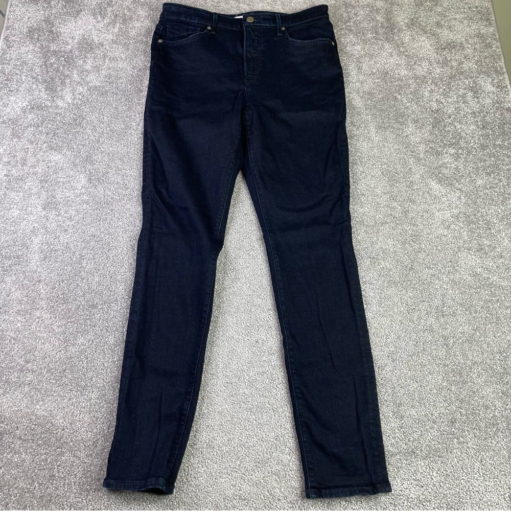 Revtown Jeans Women's 31X31.5 Blue Skinny High Rise Dark Denim Stretch